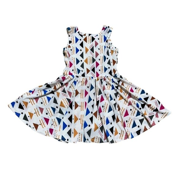 Dot Dot Smile NWT Baby Girl Size 12/24M Geometric Shapes Tank Twirl Dress - Picture 4 of 6